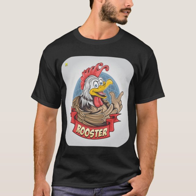 ROOSTER- ODER CHICKENDESIGN T-Shirt (Vorderseite)