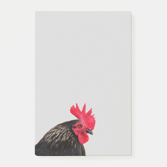 Rooster Portrait Post-it Klebezettel (Vorderseite)