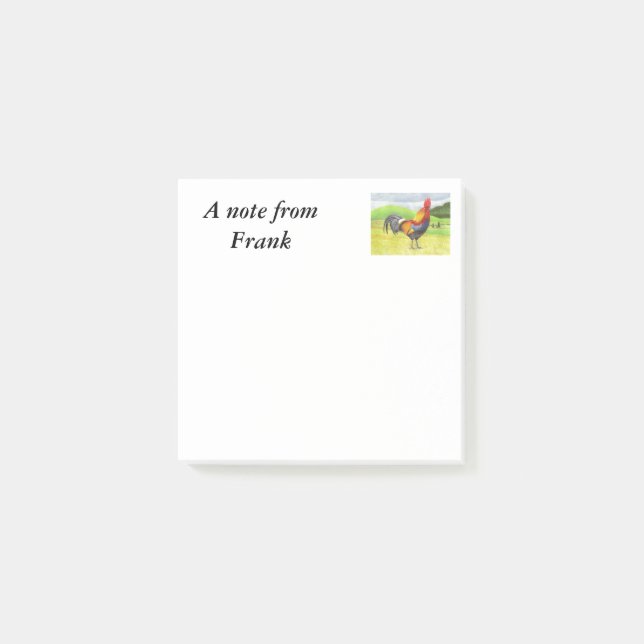 Rooster Post-it Klebezettel (Vorderseite)