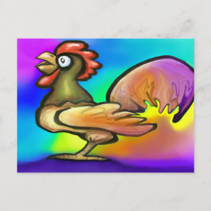Rooster Postkarte