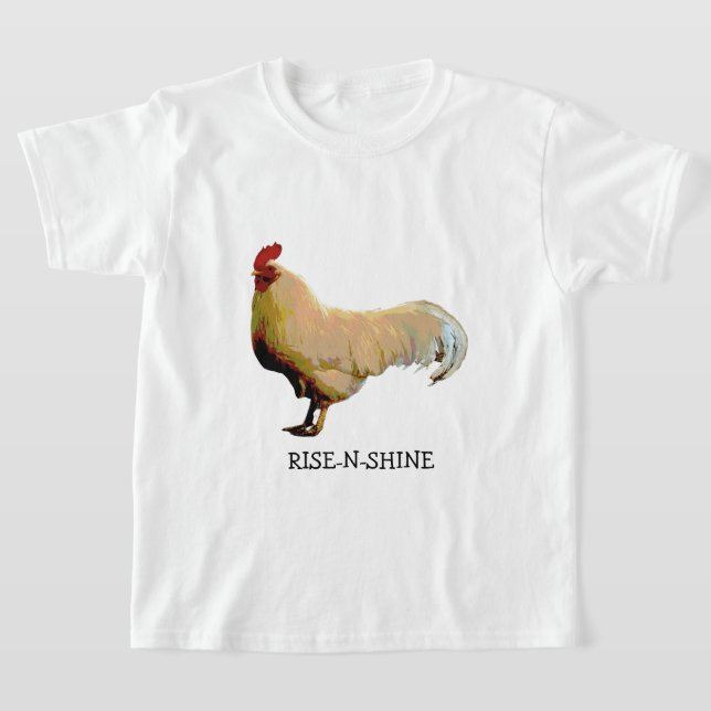 ROOSTER RISE-N-SHINE FOTO KINDER UNISEX T - SHIRT (Ablage )