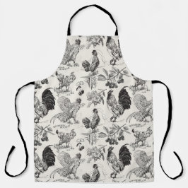 Rooster Ruckus in Schwarz - Schürze