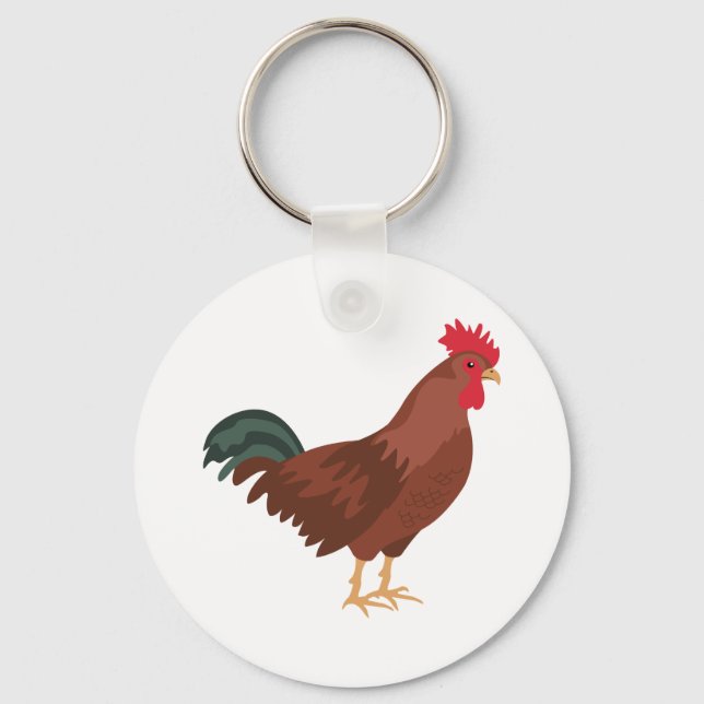 Rooster Schlüsselanhänger (Vorderseite)