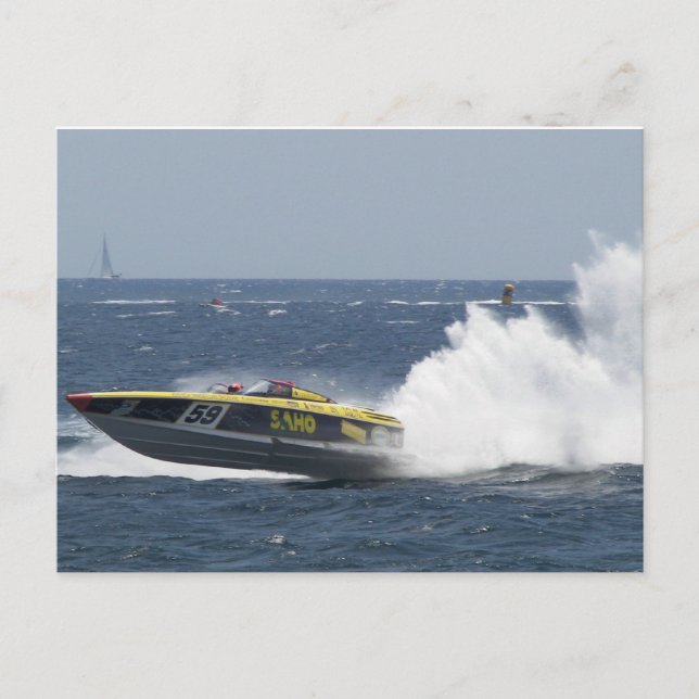 Rooster-Schwanz Postkarte (Vorderseite)