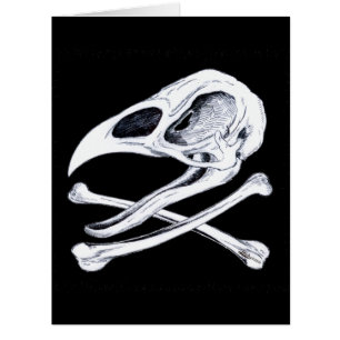 Rooster Skull und Crossbones