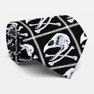 Rooster Skull und Crossbones Krawatte