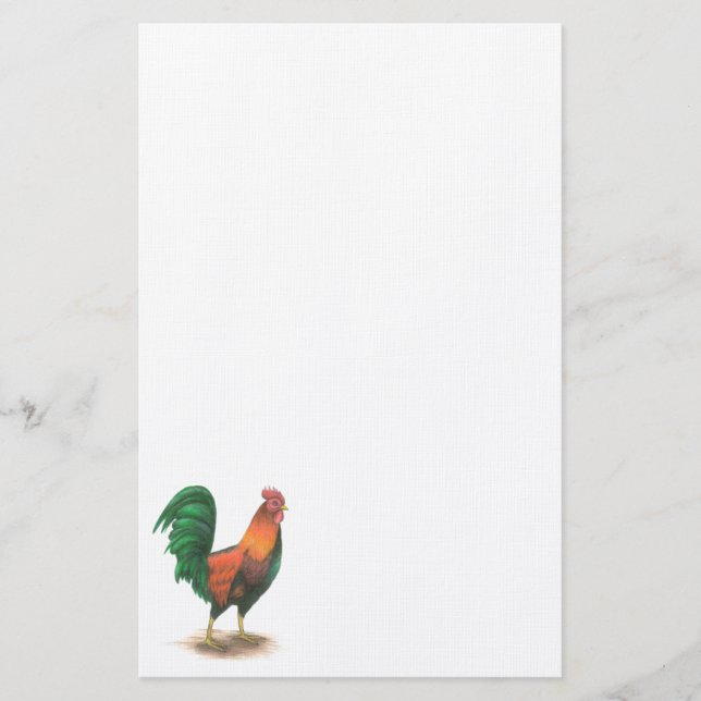 Rooster Stationery Briefpapier (Vorderseite)