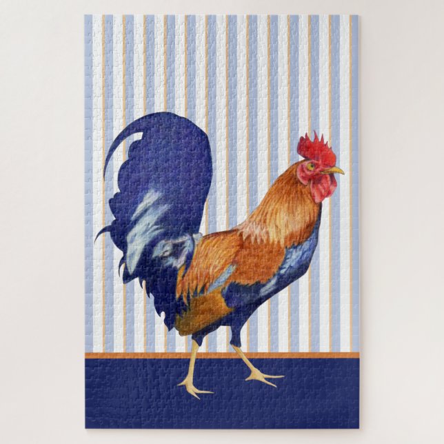 Rooster Stripes Jigsaw Puzzle (Vertikal)