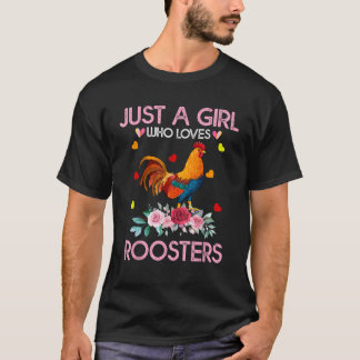 Rooster-T-Shirt für Frauen Kinder nur ein Mädchen, T-Shirt