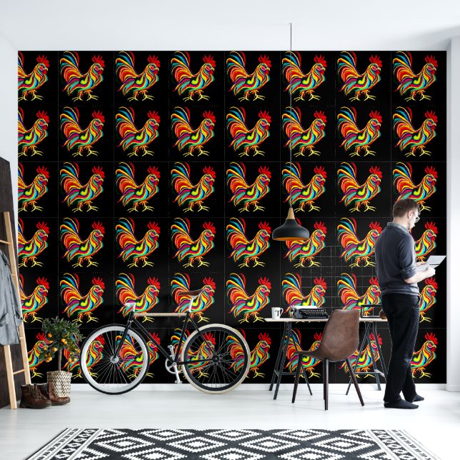 Rooster Tapete (Wohnbereich)
