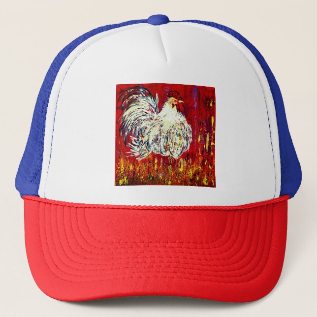 Rooster Trucker Hat Truckerkappe (Vorderseite)