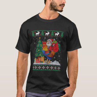 Rooster Ugly Xmas Weihnachtsfeier Weihnachten Weih T-Shirt