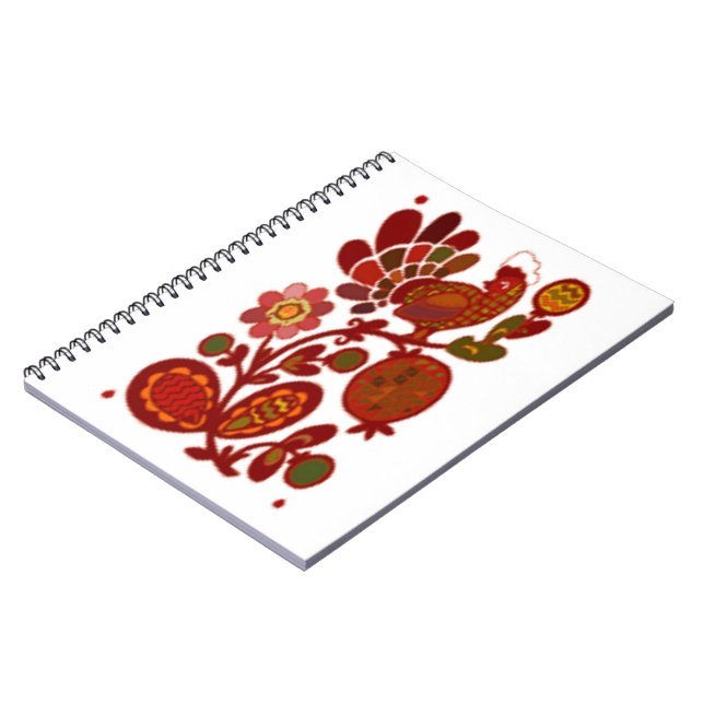 ROOSTER UND BLUME NOTIZBLOCK (Linke Seite)
