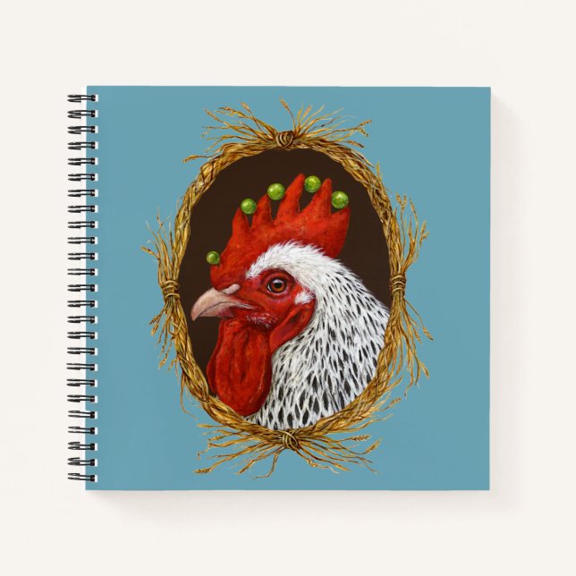 Rooster und Peep-Notebook Notizbuch (Vorderseite)