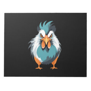 Rooster Vector Art mit lebhaften Farben Notizblock