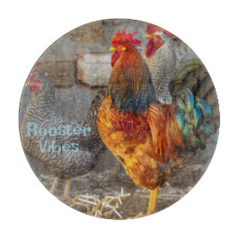 Rooster Vibes Farm Life Schneidebrett