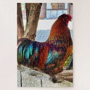 Rooster Vibrant 1014 Piece Jigsaw Puzzle