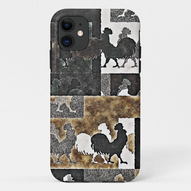 Rooster Vintag #2 - iPhone Case (Rückseite)