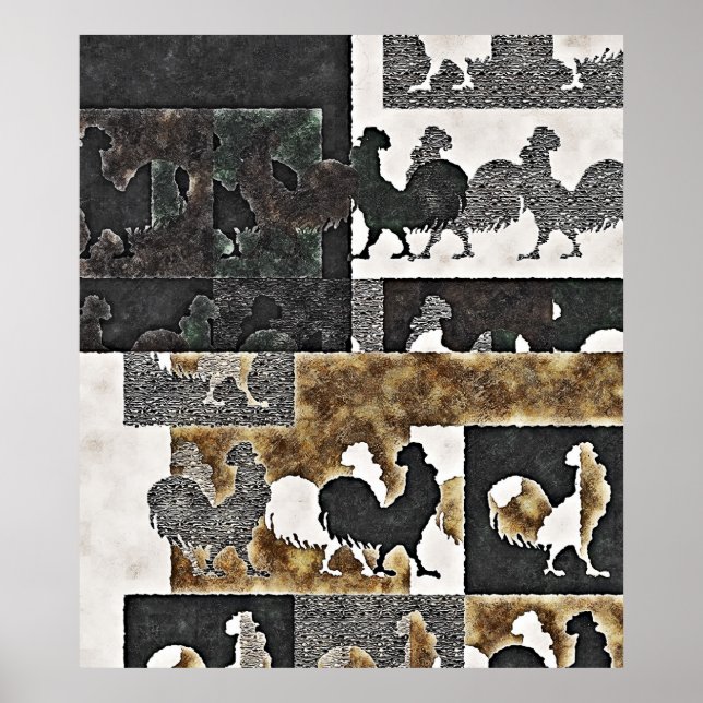 Rooster Vintag #2 Plakate (Vorne)