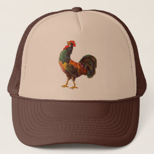 Rooster Vintag Kitekatze Kunst Truckerkappe