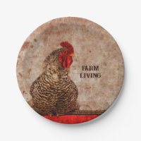 Rooster Vintage antike Braun Textur Bauernhof