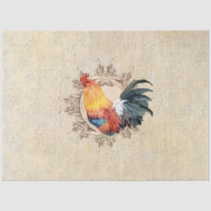 Rooster Vintage Französisch Küche Damask Decoupage Seidenpapier