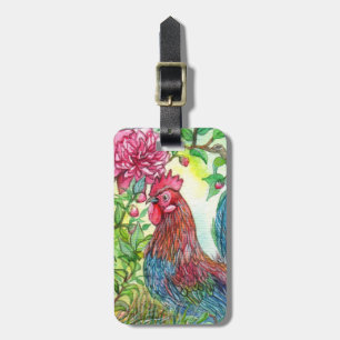 Rooster von Peony Gepäckanhänger
