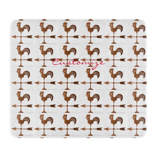 Rooster Weathervane Thunder_Cove Schneidebrett (Vorderseite)