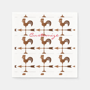 Rooster Weathervane Thunder_Cove Serviette