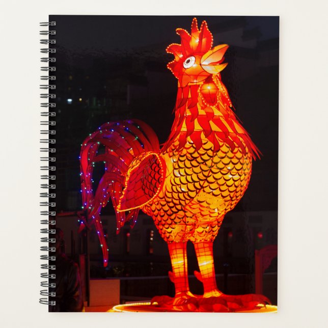 Rooster Zodiac Symbol Lantern Planer (Vorderseite)