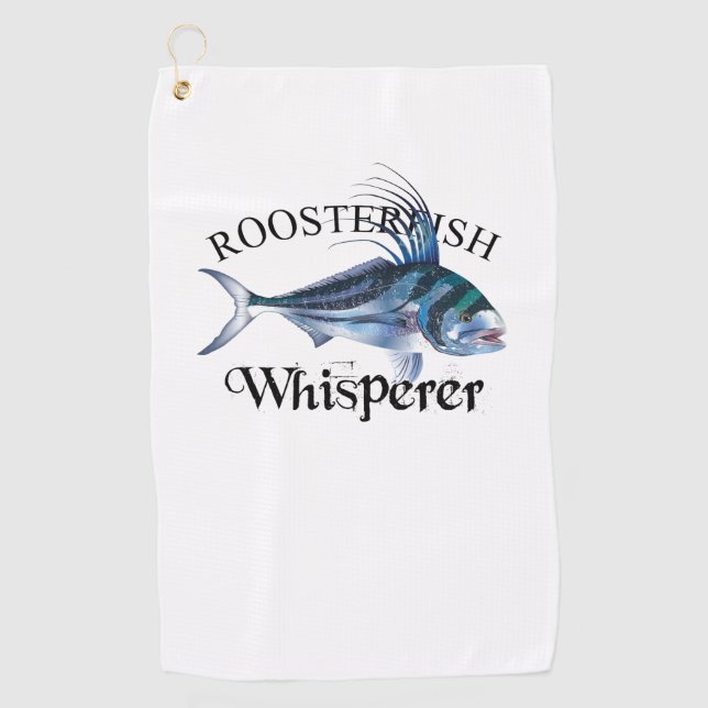 Roosterfish Whisperer Hellfarbenes Handtuch (Vorderseite)