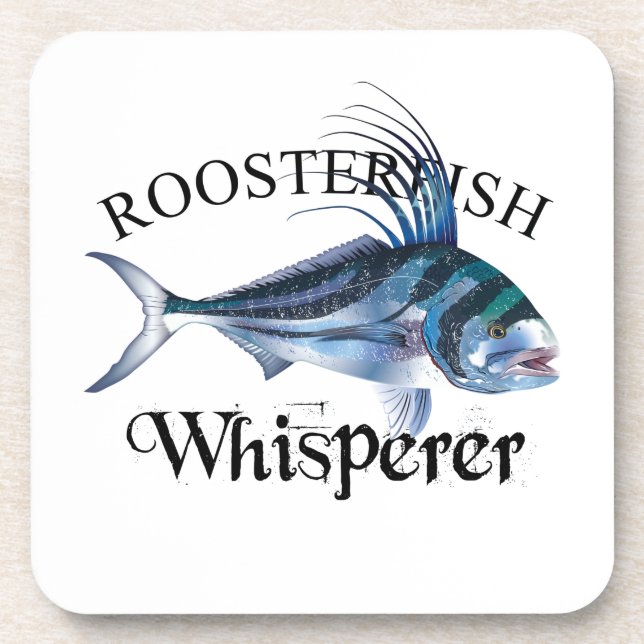 Roosterfish Whisperer Light Cfarbig Getränkeuntersetzer (Vorderseite)