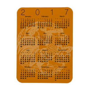 Roosterkalender Paperschnitt 2017 Farbmagazin ausw Magnet