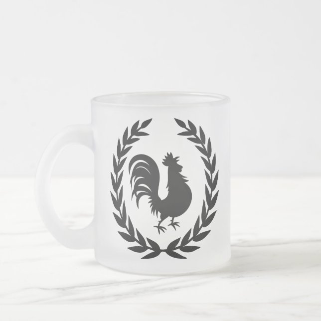 Roosterlogo Mattglastasse (Links)