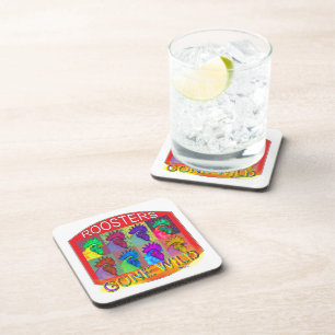 Roosters Gone Wild #3 Getränkeuntersetzer