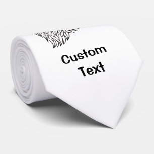 Rooster's Head Line Art Krawatte