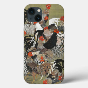 Roosters Hen Illustration von Ito Jakuchu Case-Mate iPhone Hülle