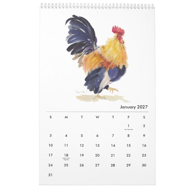 Roosters-Kalender 2023 Kalender (Jan 2027)