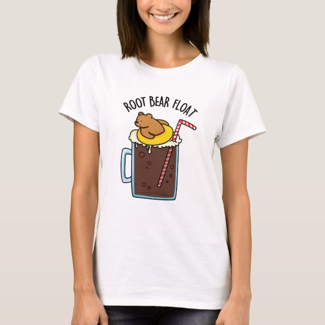 Root Bear Float Funny Root Beer Pub T-Shirt (Vorderseite)