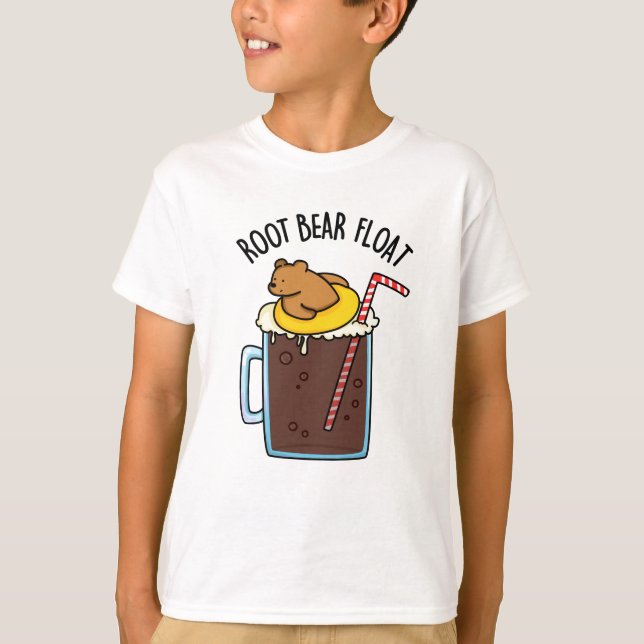 Root Bear Float Funny Root Beer Pub T-Shirt (Vorderseite)