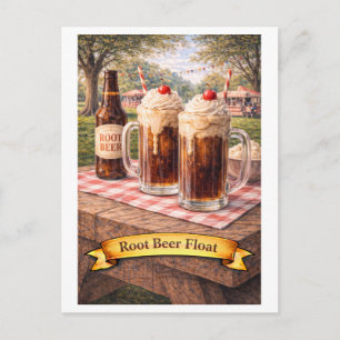 Root Beer Float (Amerikanische Food-Serie) Postkarte