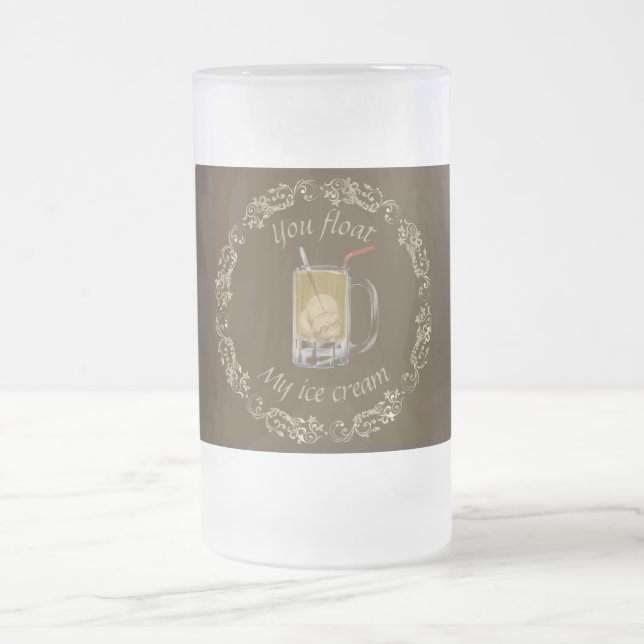 Root Beer Float Eismug Mattglas Bierglas (Mittel)