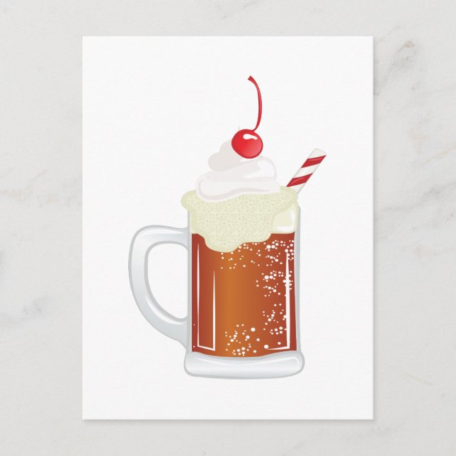 Root Beer Float Postkarte (Vorderseite)