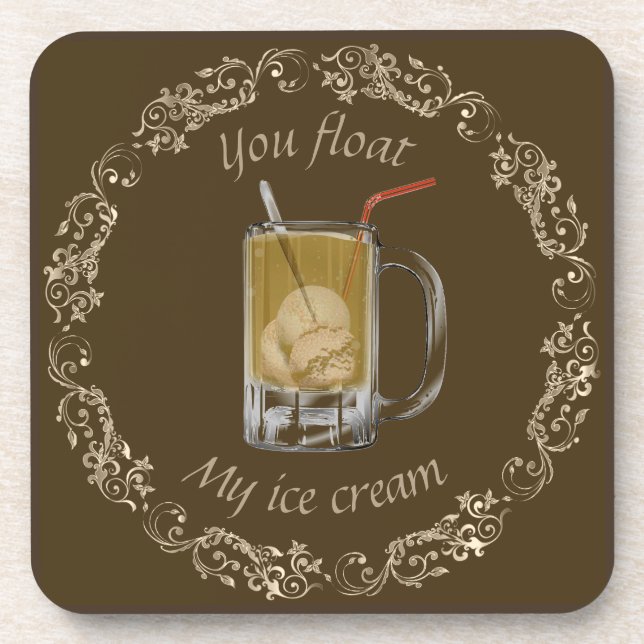 Root Beer Float Untersetzer (Vorderseite)