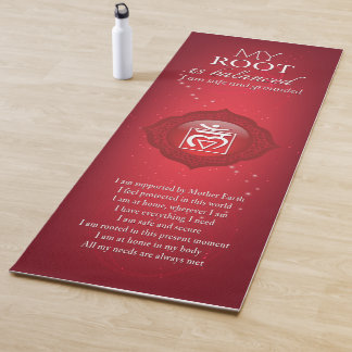 Root Chakra Affirmations Yoga Mat - 08 Yogamatte