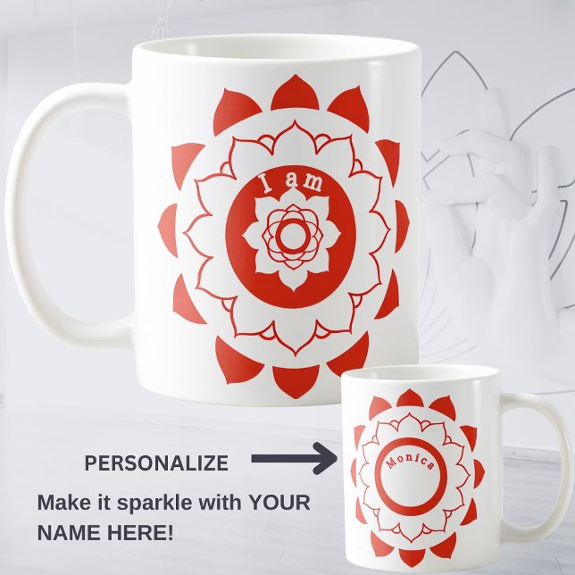 Root Chakra Muladhara Red Mandala Tasse (Von Creator hochgeladen)