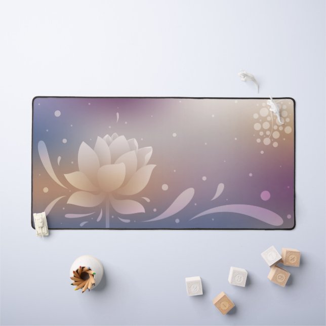 Rooted Elegance with Lotus Desk Mat Schreibtischunterlage (Kindertisch)