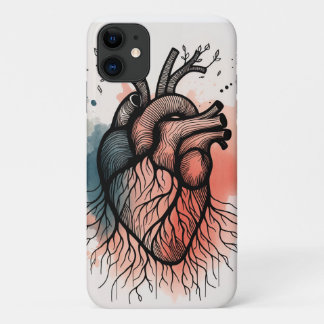 Rooted Heart Art - Seelenliche Linie Case-Mate iPhone Hülle