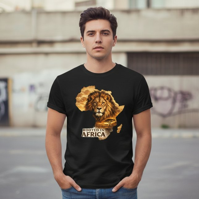 Rooted in Africa Lion Tri-Blend Shirt (Von Creator hochgeladen)