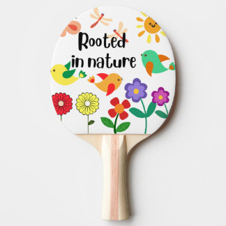"Rooted in Nature" Öko Inspiriert Grafik Tischtennis Schläger